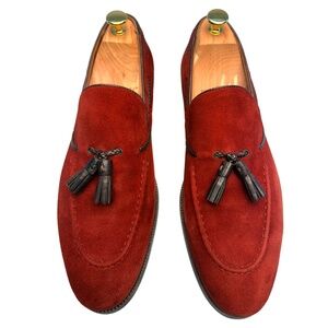Red Tasseled Aldo Suede Loafers size 9